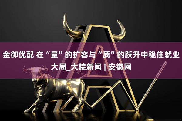 金御优配 在“量”的扩容与“质”的跃升中稳住就业大局_大皖新闻 | 安徽网