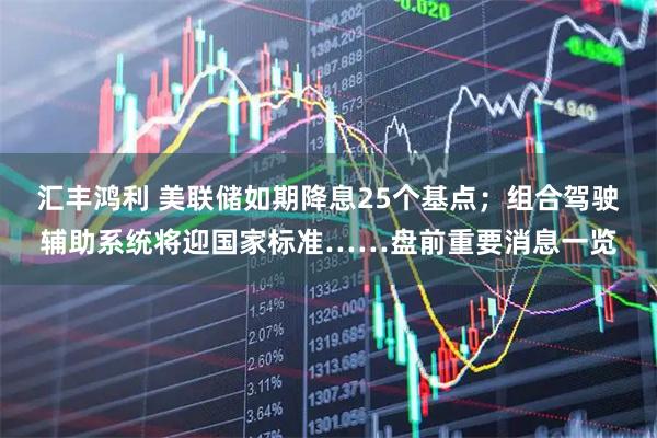 汇丰鸿利 美联储如期降息25个基点；组合驾驶辅助系统将迎国家标准……盘前重要消息一览